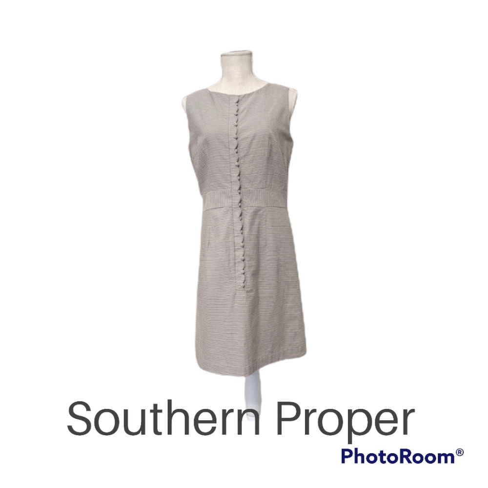 Southern Proper Seersucker Button Dress Sz. 4